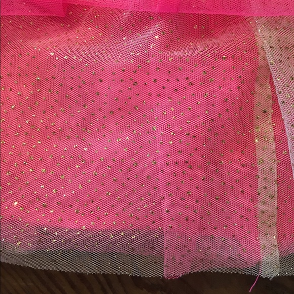 Cat & Jack Pink and Shimmering Gold Tulle Skirt-4T - Picture 3 of 8